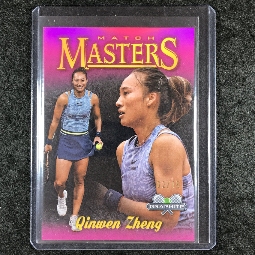 2024 Topps Graphite Tennis QINWEN ZHENG Match Masters Pink 2/15 #QZ