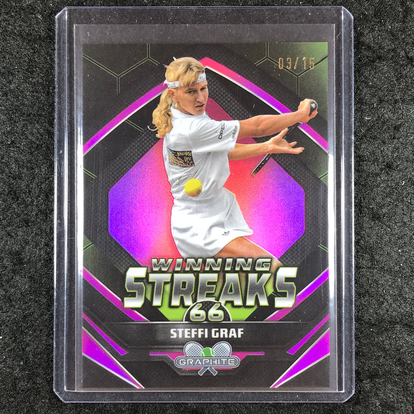 2024 Topps Graphite Tennis STEFFI GRAF Winning Streaks Pink 3/15 #SG
