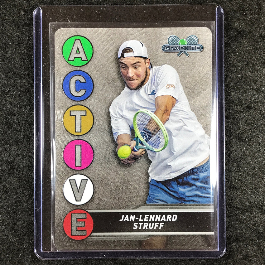 2024 Topps Graphite Tennis JAN-LENNARD STRUFF Active Metal Card Base #5