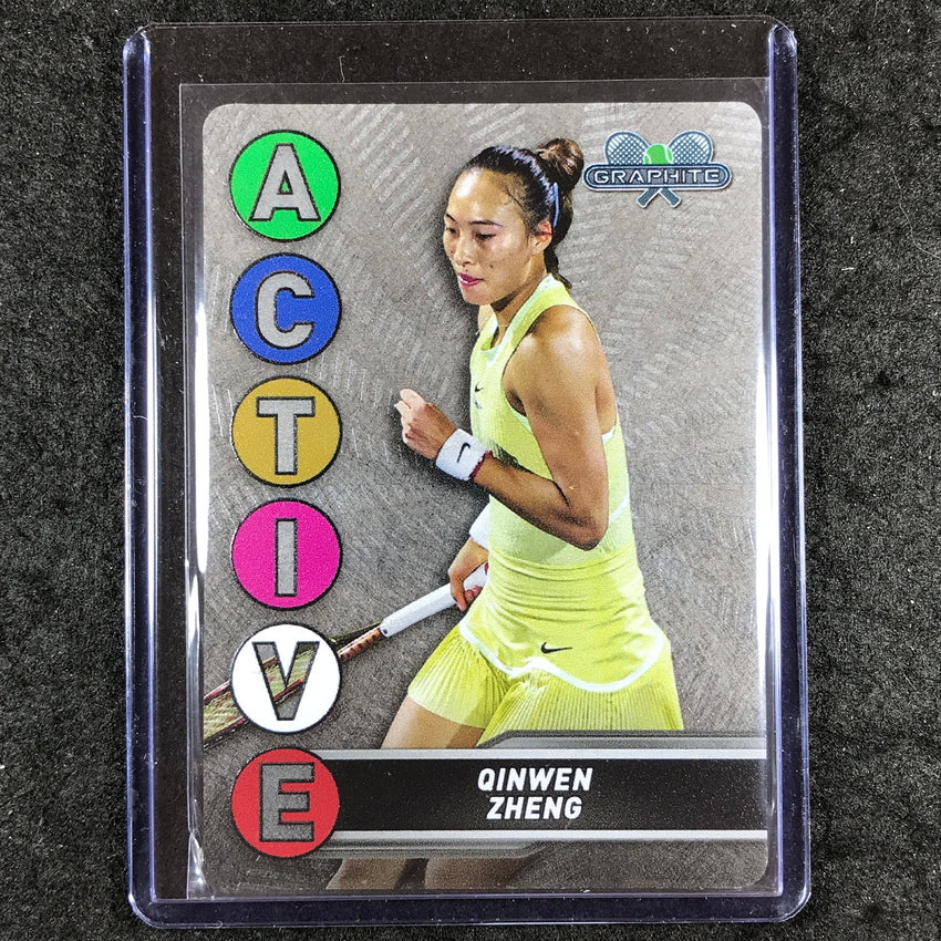 2024 Topps Graphite Tennis QINWEN ZHENG Active Metal Card Base #14