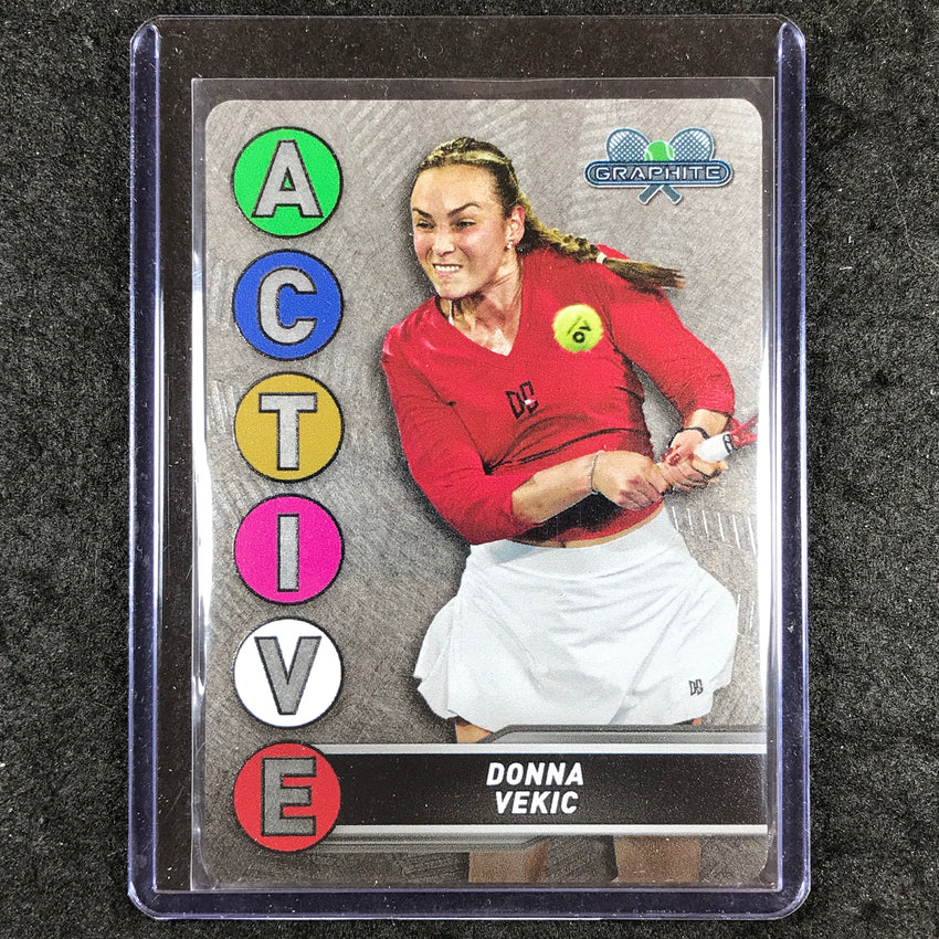 2024 Topps Graphite Tennis DONNA VEKIC Active Metal Card Base #18