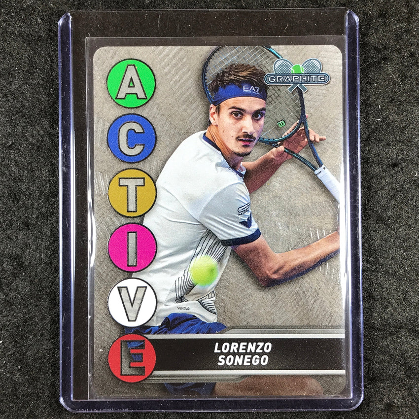 2024 Topps Graphite Tennis LORENZO SONEGO Active Metal Card Base #24