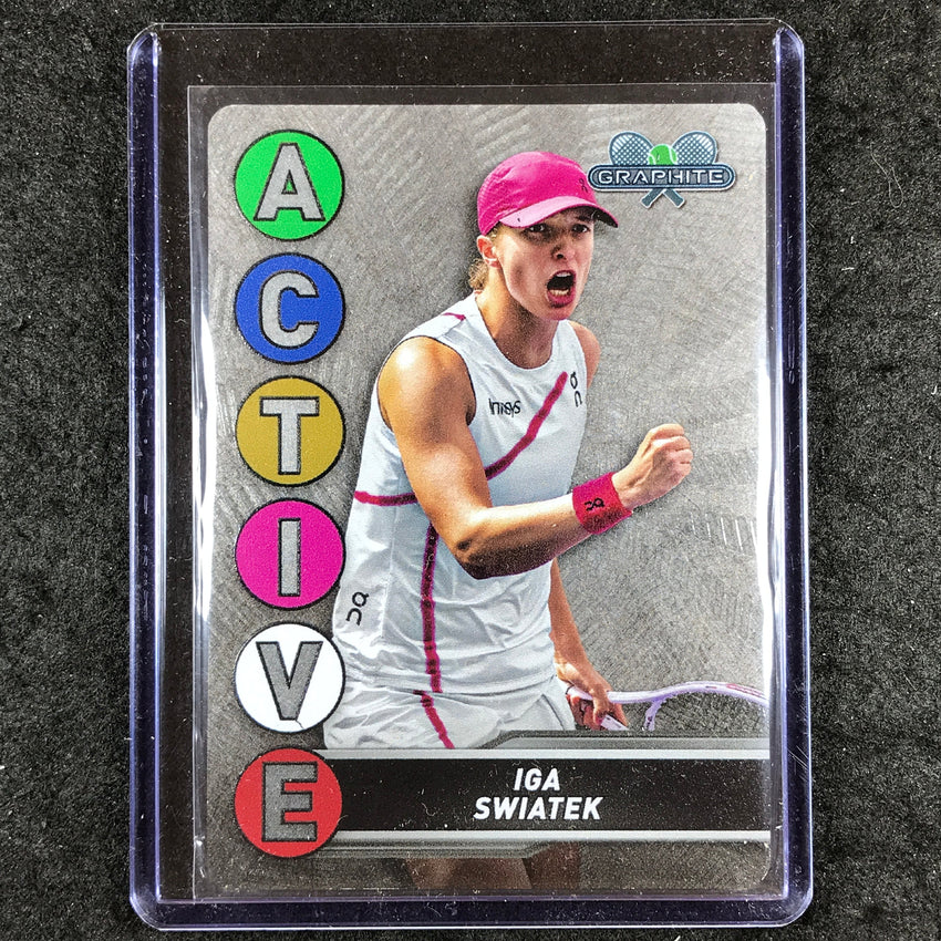 2024 Topps Graphite Tennis IGA SWIATEK Active Metal Card Base #25