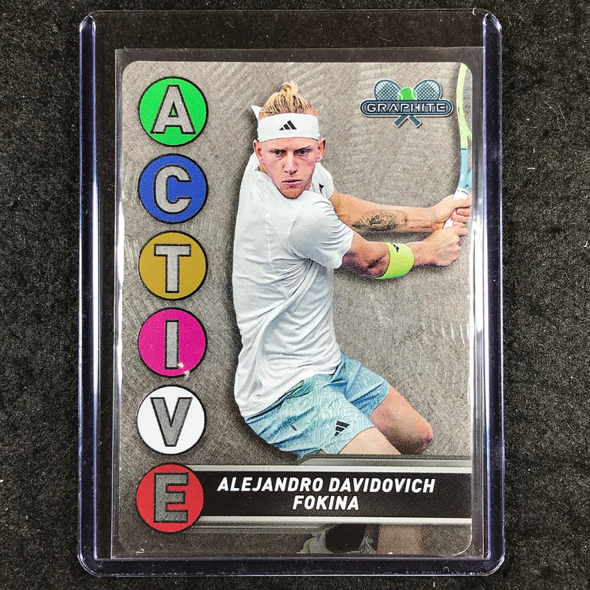 2024 Topps Graphite Tennis ALEJANDRO DAVIDOVICH FOKINA Active Metal Base #26