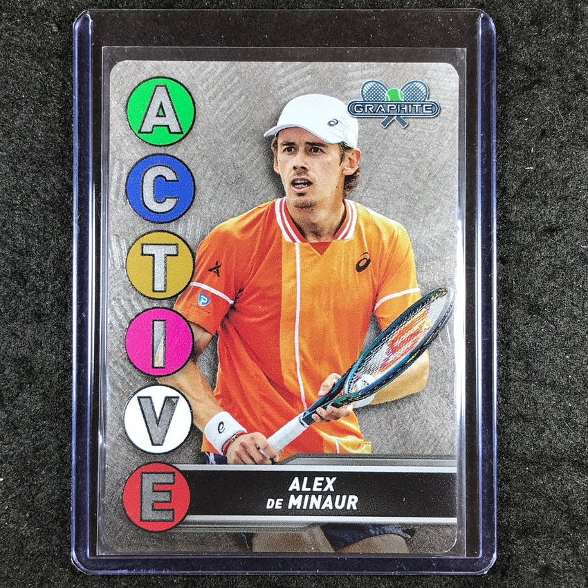 2024 Topps Graphite Tennis ALEX DE MINAUR Active Metal Card Base #36