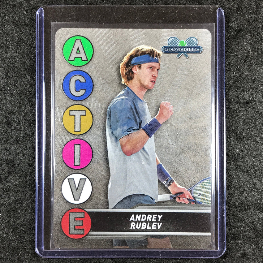 2024 Topps Graphite Tennis ANDREY RUBLEV Active Metal Card Base #42