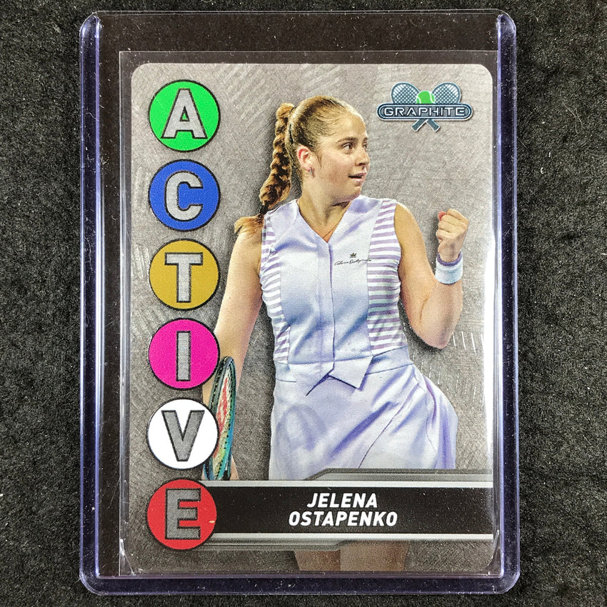 2024 Topps Graphite Tennis JELENA OSTAPENKO Active Metal Card Base #46