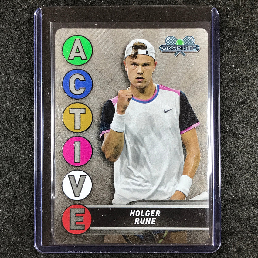 2024 Topps Graphite Tennis HOLGER RUNE Active Metal Card Base #79