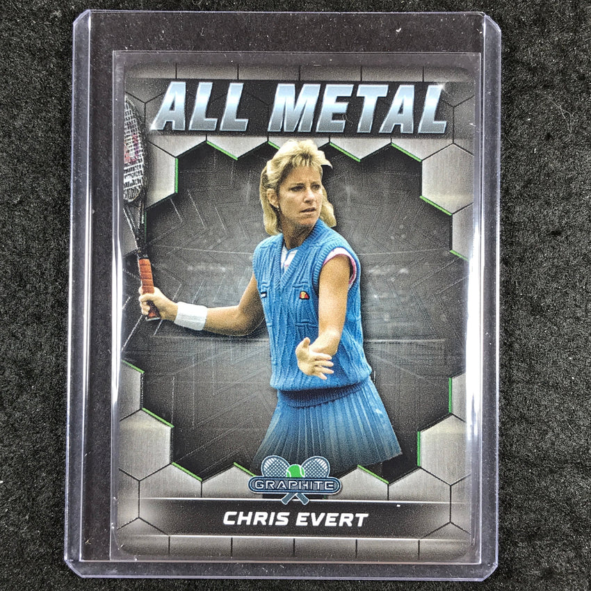 2024 Topps Graphite Tennis CHRIS EVERT All Metal Card Base #8