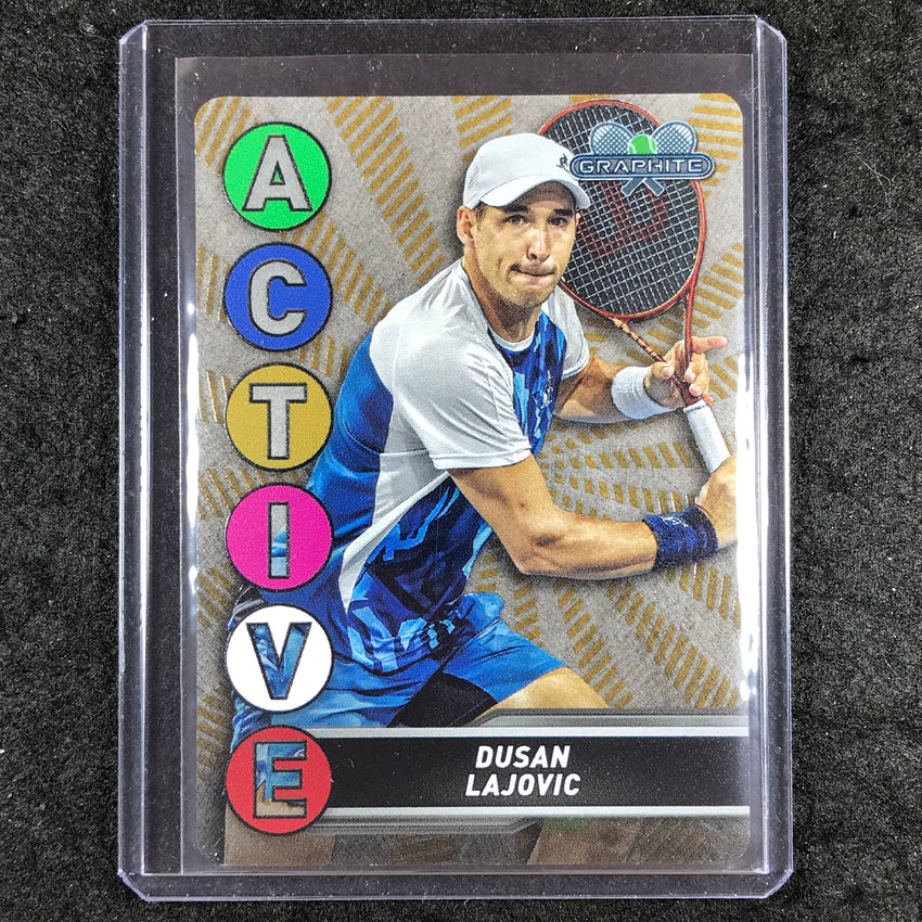 2024 Topps Graphite Tennis DUSAN LAJOVIC Active Metal Card Gold 4/25 #29