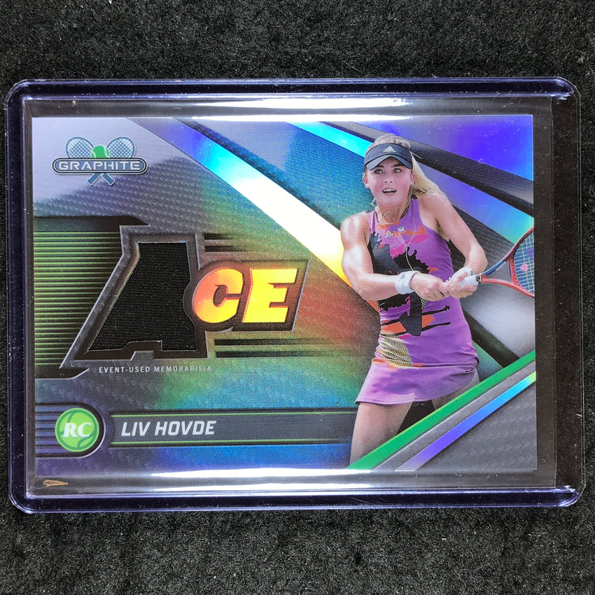2024 Topps Graphite Tennis LIV HOVDE Rookie Ace Relic Refractor #LHE