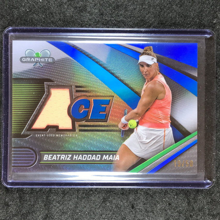 2024 Topps Graphite Tennis BEATRIZ HADDAD MAIA Ace Relic Blue 19/50 #BHM