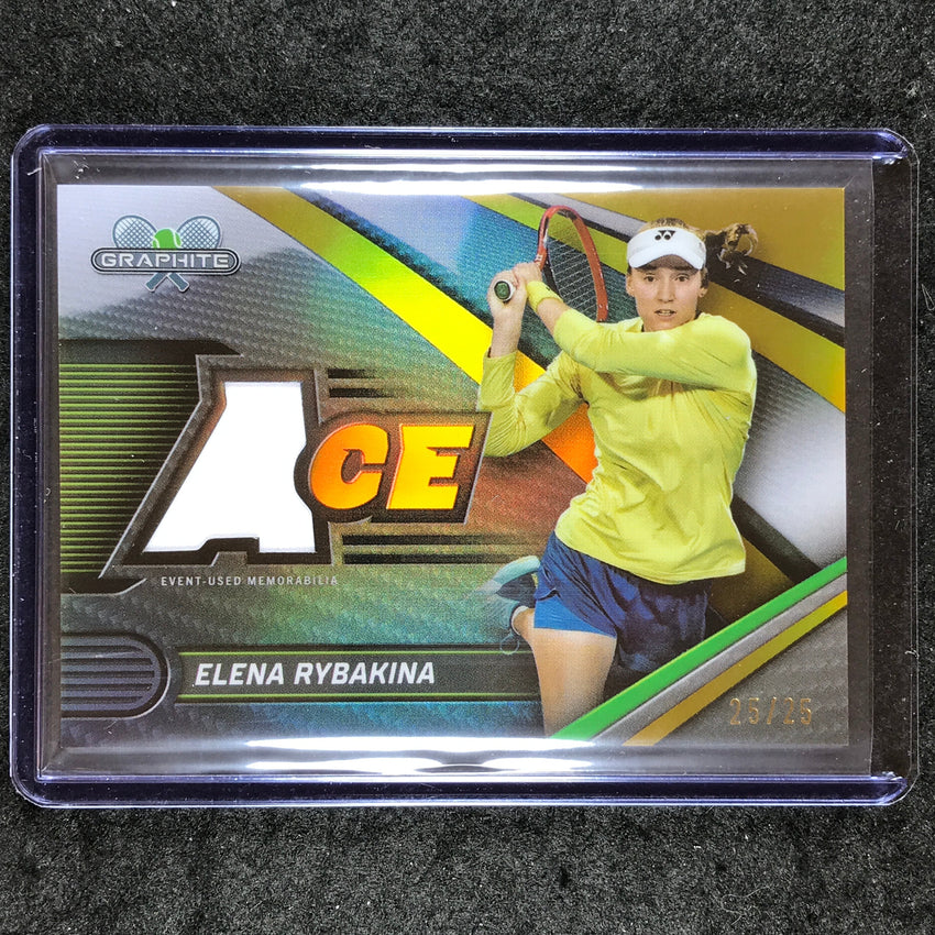 2024 Topps Graphite Tennis ELENA RYBAKINA Ace Relic Gold 25/25 #ERA