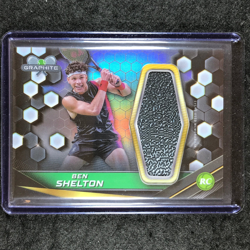 2024 Topps Graphite Tennis BEN SHELTON Rookie Graphite Relics Refractor #BSN