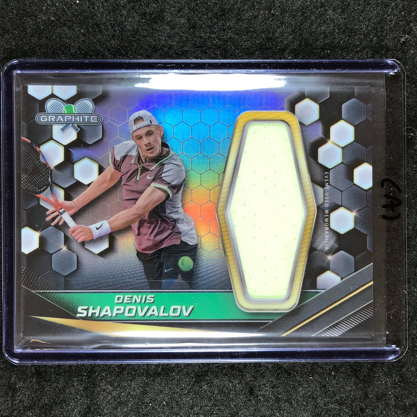 2024 Topps Graphite Tennis DENIS SHAPOVALOV Graphite Relics Refractor #DSV (A)