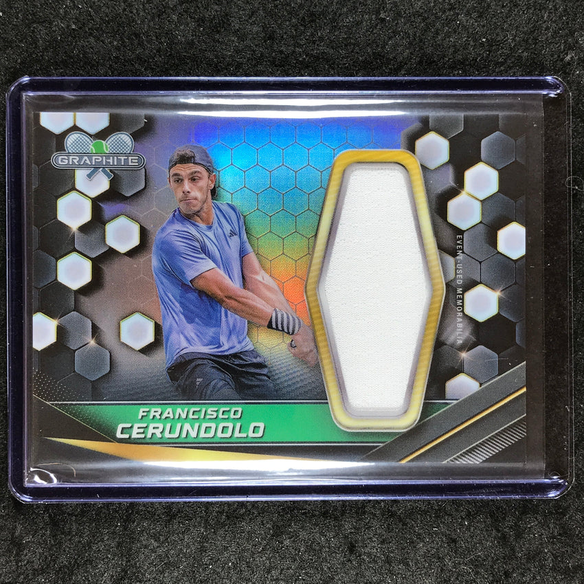2024 Topps Graphite Tennis FRANCISCO CERUNDOLA Graphite Relics Refractor #FCO