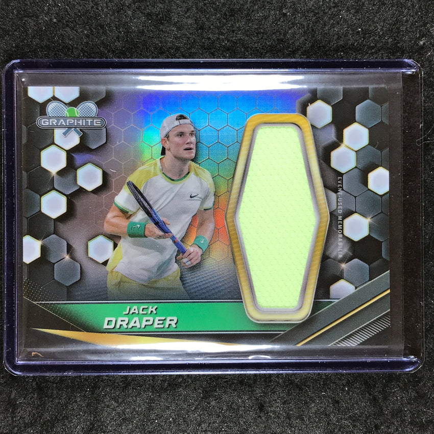 2024 Topps Graphite Tennis JACK DRAPER Graphite Relics Refractor #JDR