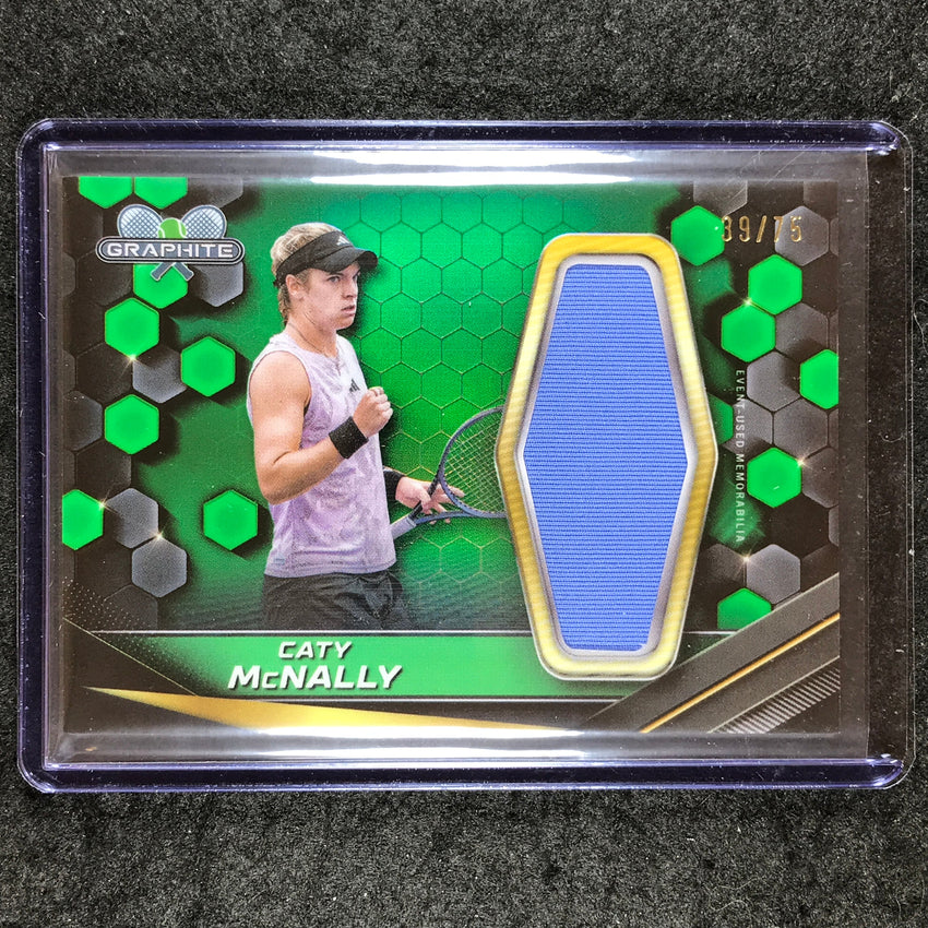 2024 Topps Graphite Tennis CATY MCNALLY Graphite Relics Green 39/75 #CMY