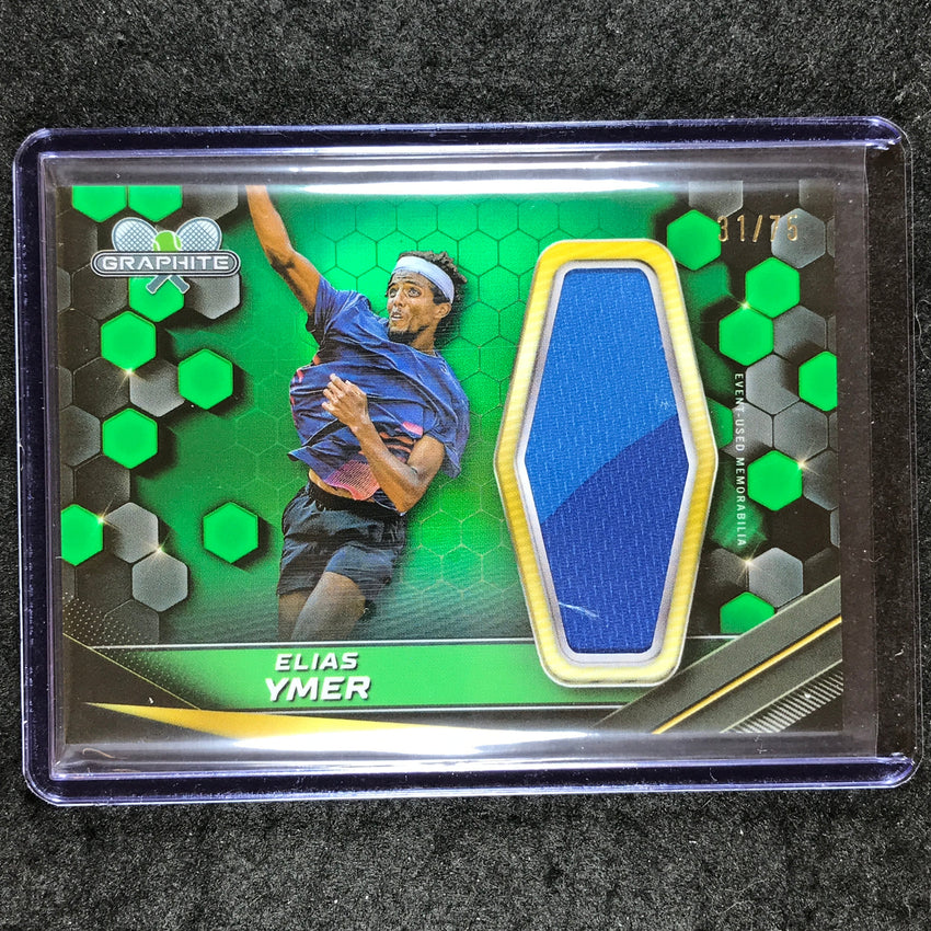 2024 Topps Graphite Tennis ELIAS YMER Graphite Relics Green 31/75 #EYR