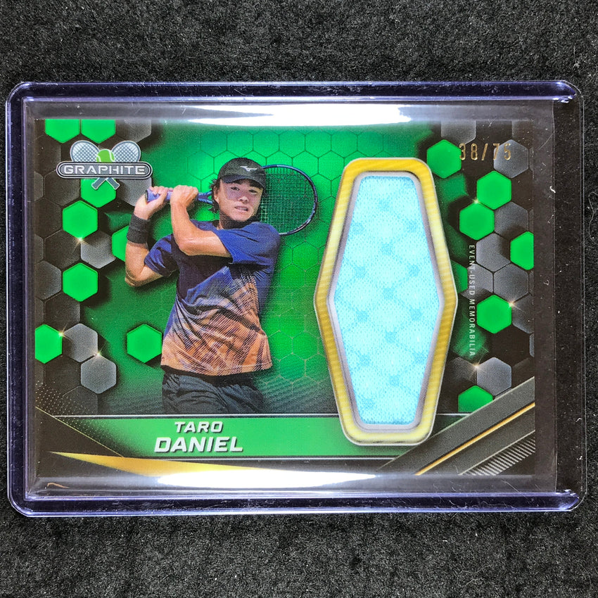 2024 Topps Graphite Tennis TARO DANIEL Graphite Relics Green 38/75 #TDL