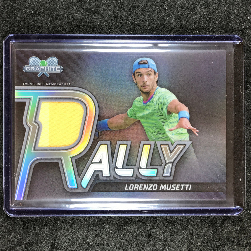 2024 Topps Graphite Tennis LORENZO MUSETTI Rally Relics Refractor #LMI