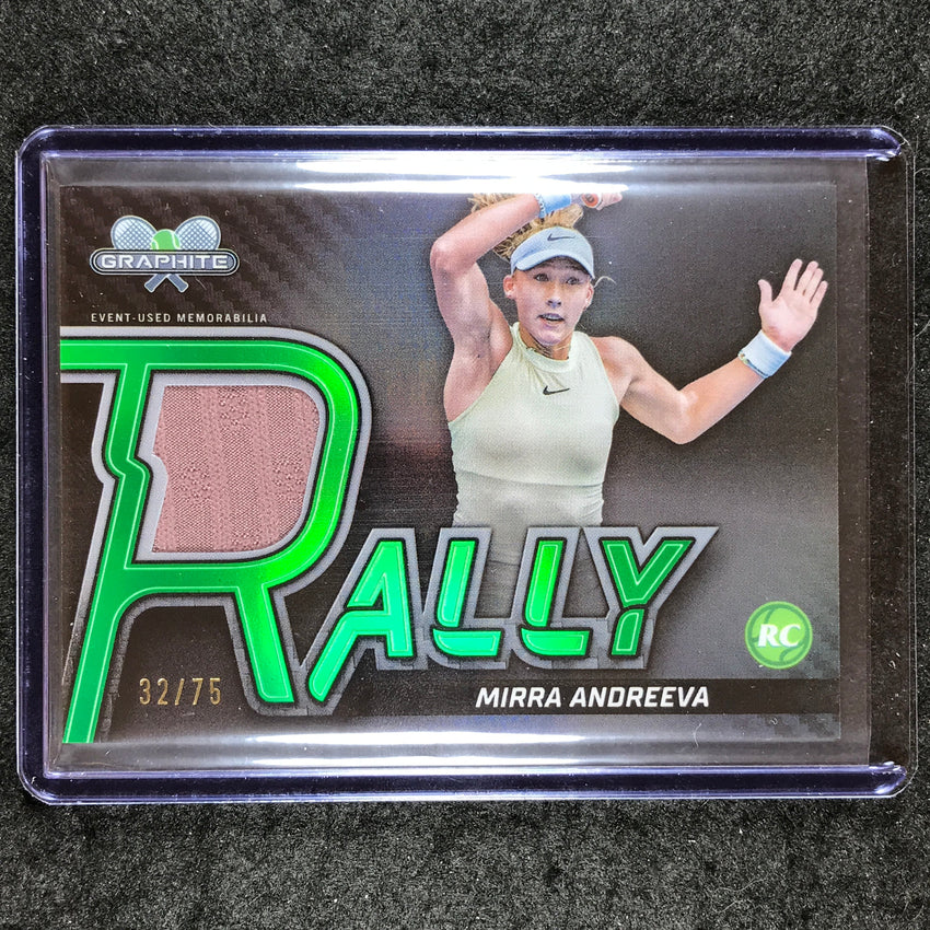 2024 Topps Graphite Tennis MIRRA ANDREEVA Rookie Rally Relics Green 32/75 #MAA