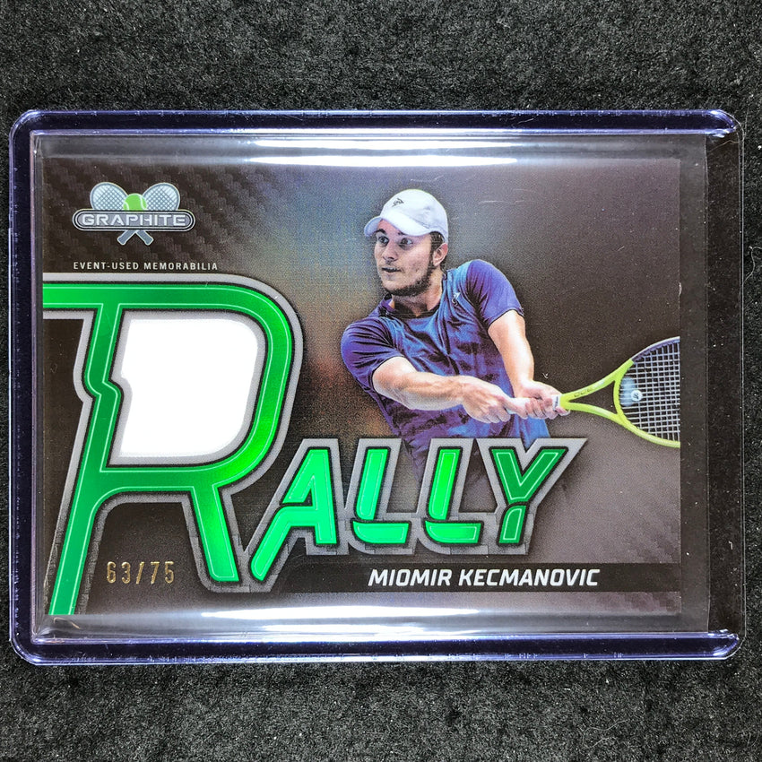2024 Topps Graphite Tennis MIOMIR KECMANOVIC Rally Relics Green 63/75 #MKC