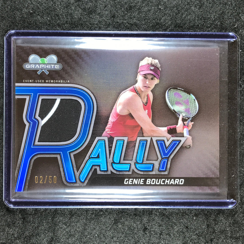 2024 Topps Graphite Tennis GENIE BOUCHARD Rally Relics Blue 2/50 #GBD