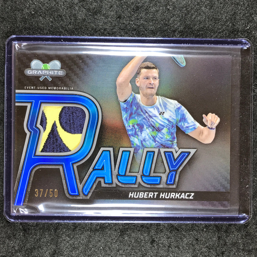 2024 Topps Graphite Tennis HUBERT HURKACZ Rally Relics Blue 37/50 #HHZ
