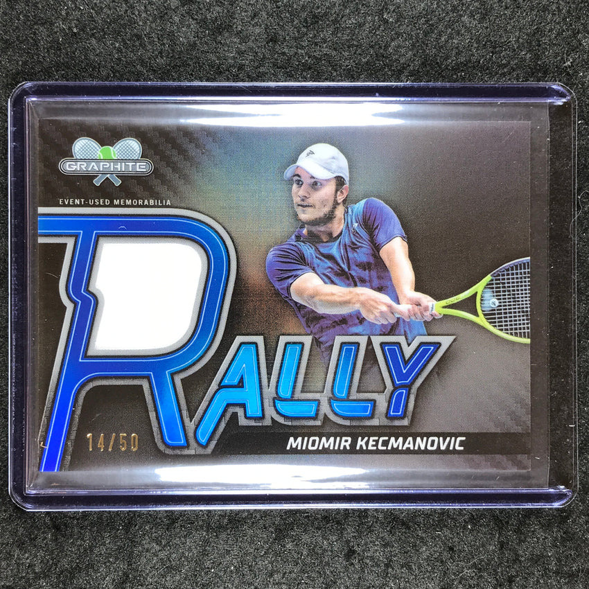 2024 Topps Graphite Tennis MIOMIR KECMANOVIC Rally Relics Blue 14/50 #MKC