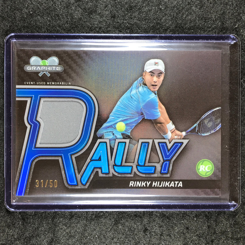 2024 Topps Graphite Tennis RINKY HIJIKATA Rookie Rally Relics Blue 31/50 #RHA