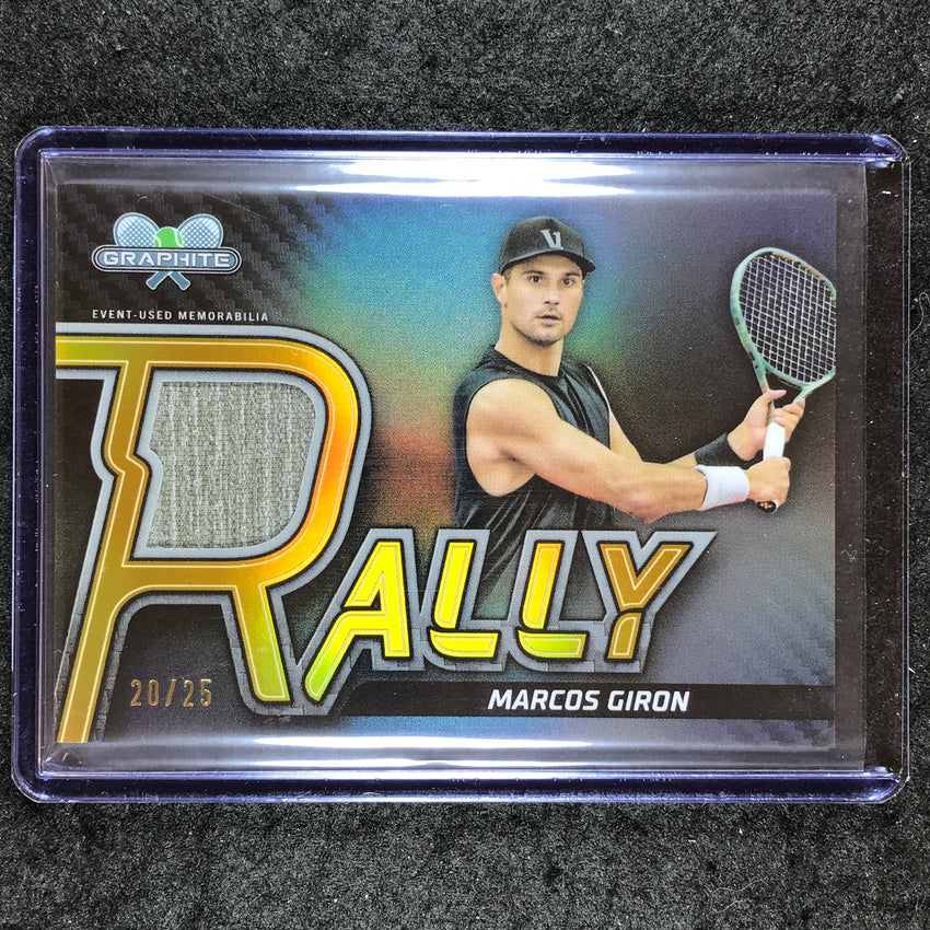 2024 Topps Graphite Tennis MARCOS GIRON Rally Relics Gold 20/25 #MGN