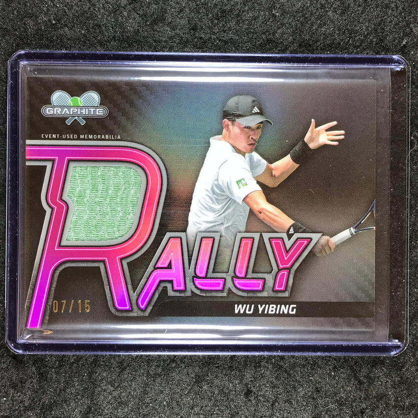 2024 Topps Graphite Tennis WU YIBING Rally Relics Pink 7/15 #WYG