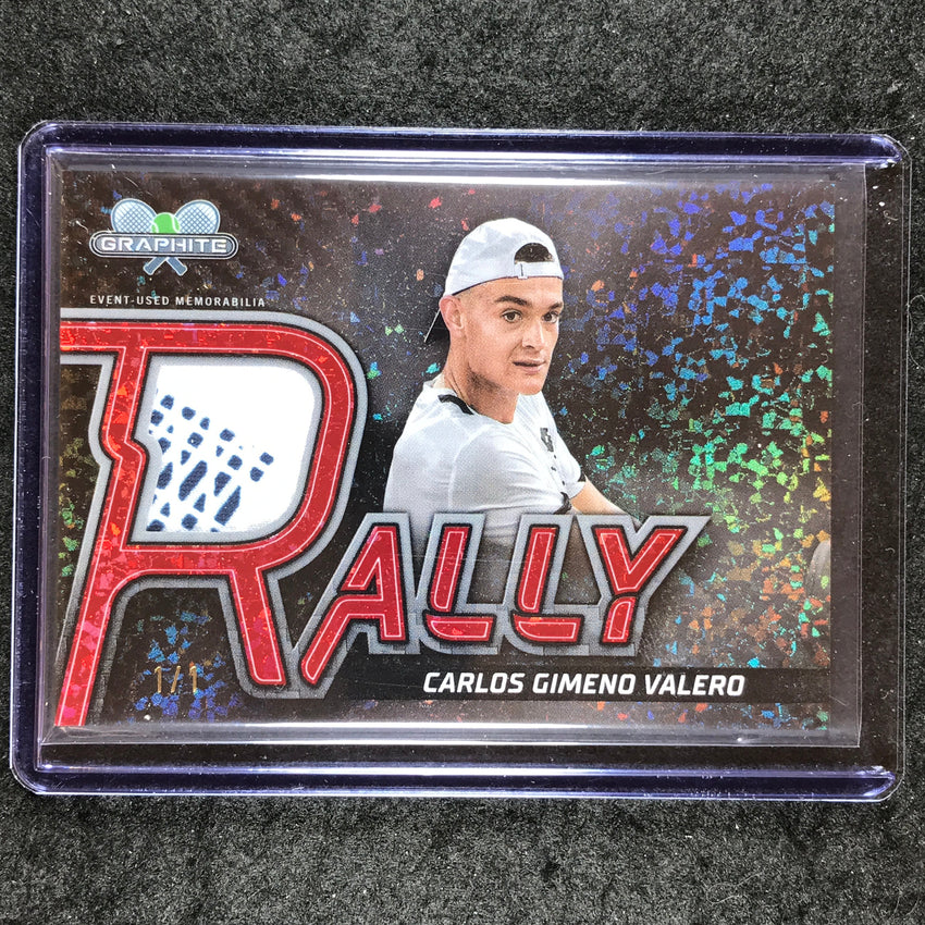 2024 Topps Graphite Tennis CARLOS GIMENO VALERO Rally Relics Red Crystalline 1/1