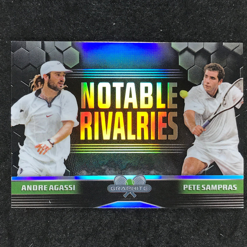 2024 Topps Graphite Tennis ANDRE AGASSI SAMPRAS Notable Rivalries Refractor #AS