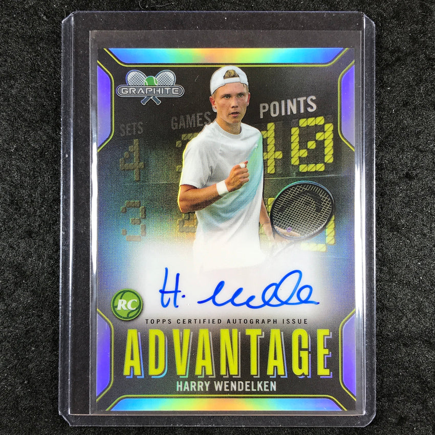 2024 Topps Graphite Tennis HARRY WENDELKEN Advantage Rookie Auto Refractor #HW