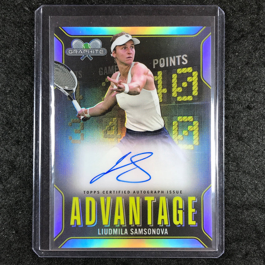 2024 Topps Graphite Tennis LIUDMILA SAMSONOVA Advantage Auto Refractor #LS