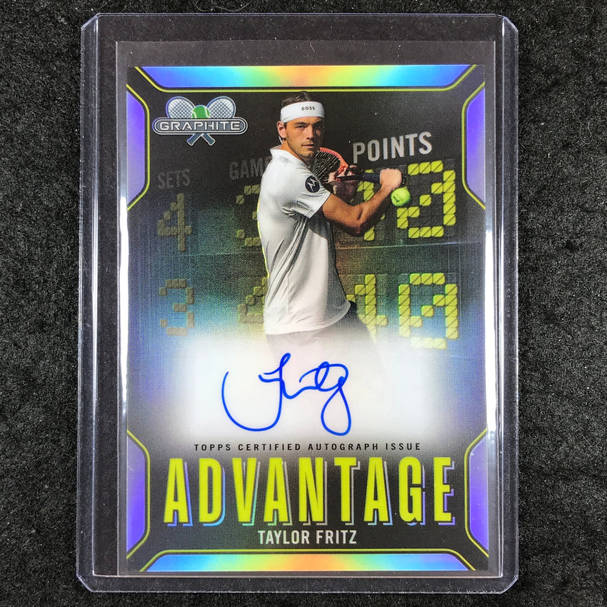 2024 Topps Graphite Tennis TAYLOR FRITZ Advantage Auto Refractor #TF