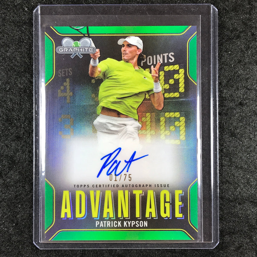 2024 Topps Graphite Tennis PATRICK KYPSON Advantage Auto Green 1/75