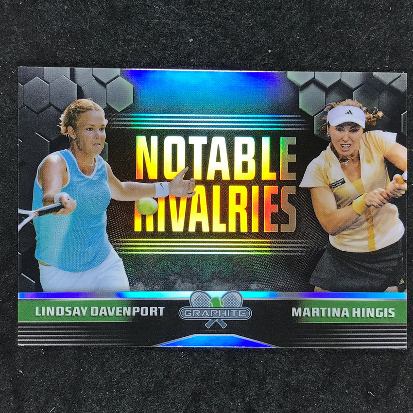 2024 Topps Graphite Tennis DAVENPORT HINGIS Notable Rivalries Refractor #DH