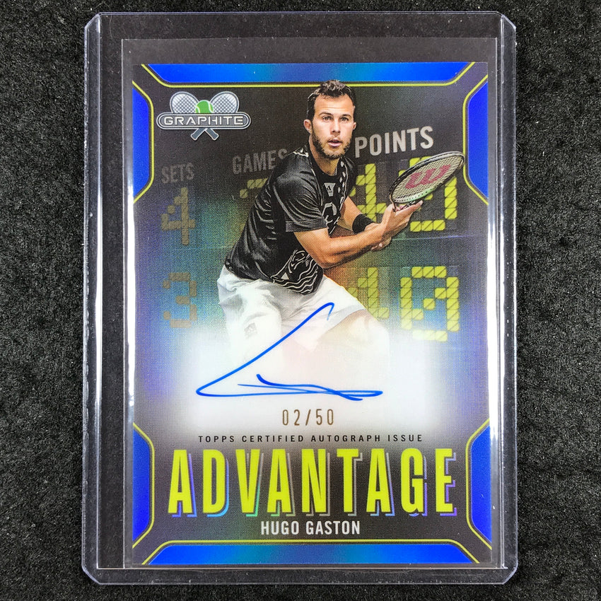 2024 Topps Graphite Tennis HUGO GASTON Advantage Auto Blue 2/50