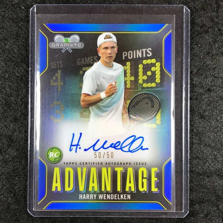 2024 Topps Graphite Tennis HARRY WENDELKEN Advantage Rookie Auto Blue 50/50