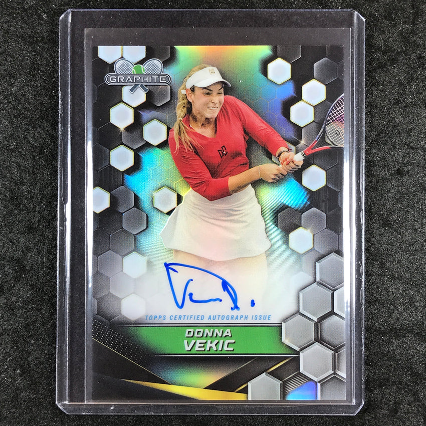 2024 Topps Graphite Tennis DONNA VEKIC Graphite Signatures Auto Refractor #DVC