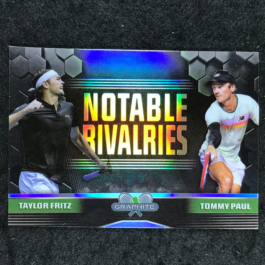 2024 Topps Graphite Tennis FRITZ TOMMY PAUL Notable Rivalries Refractor #FP