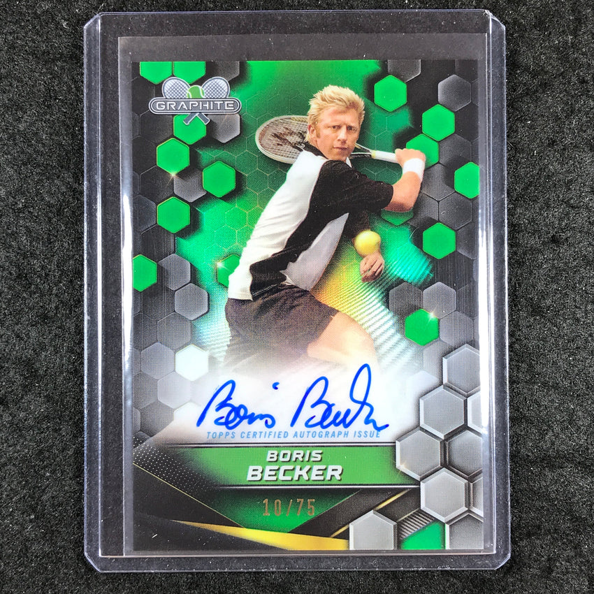 2024 Topps Graphite Tennis BORIS BECKER Graphite Signatures Auto Green 10/75