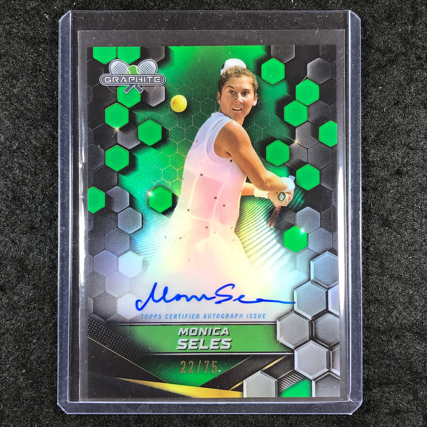 2024 Topps Graphite Tennis MONICA SELES Graphite Signatures Auto Green 22/75