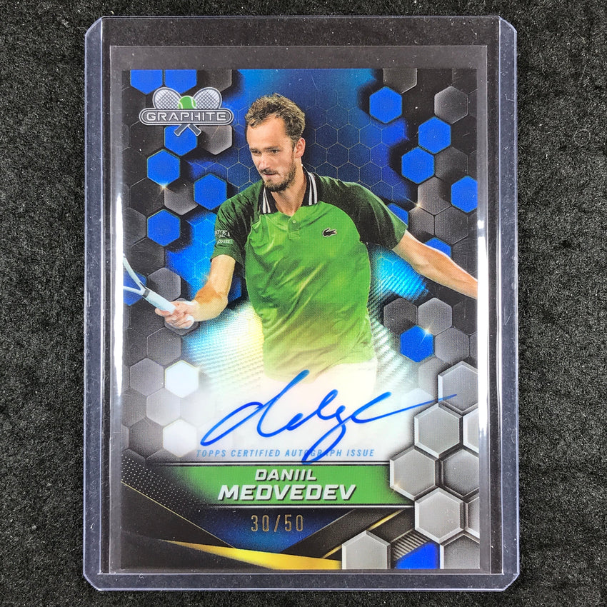 2024 Topps Graphite Tennis DANIIL MEDVEDEV Graphite Signatures Auto Blue 30/50