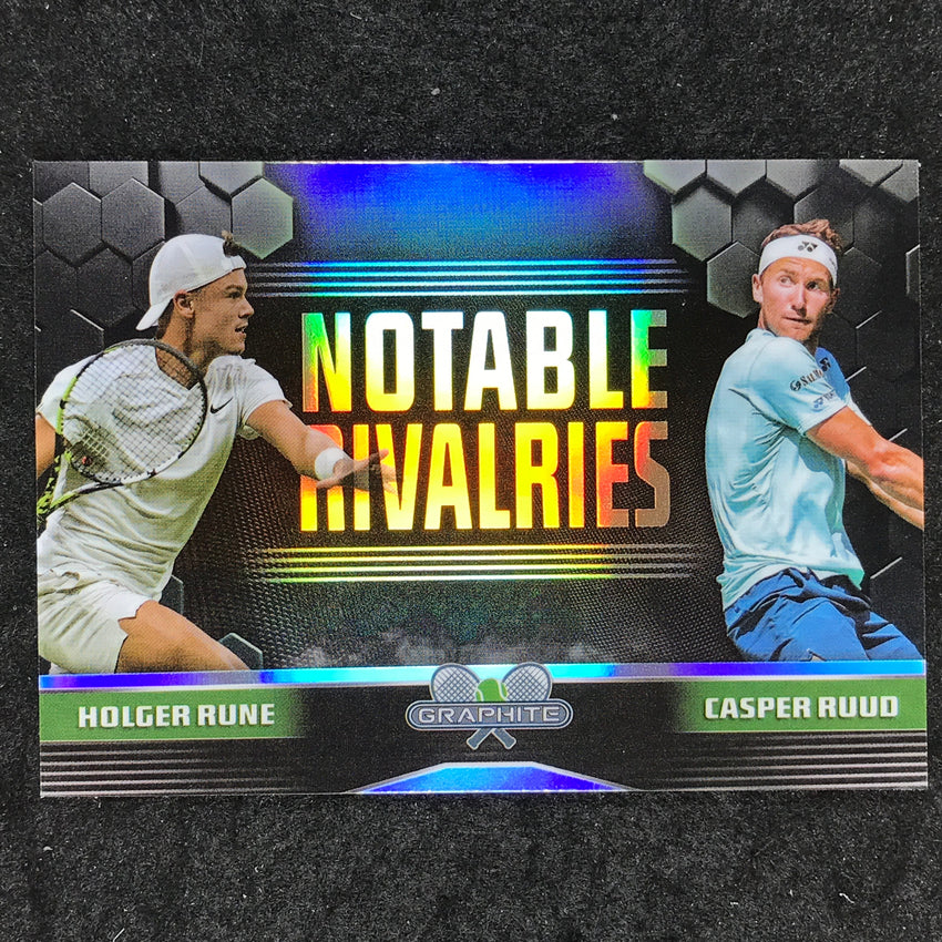 2024 Topps Graphite Tennis HOLGER RUNE RUUD Notable Rivalries Refractor #RR