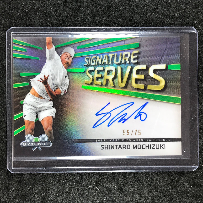 2024 Topps Graphite Tennis SHINTARO MOCHIZUKI Signature Serves Auto Green 55/75