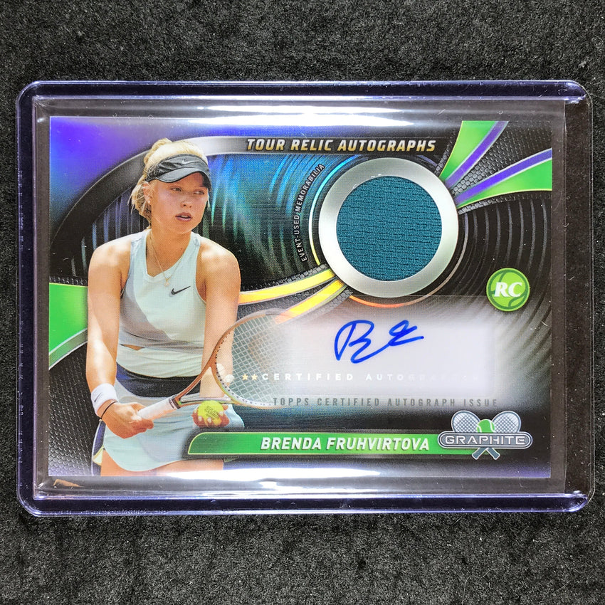 2024 Topps Graphite Tennis BRENDA FRUHVIRTOVA Tour Relic Auto Rookie #BFA